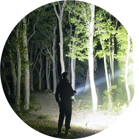 Iluminação ao ar livre para pesquisa