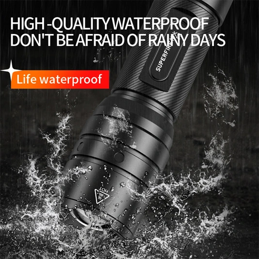 SUPERFIRE F3 530 Lumens Lanterna Tática Zoomável Recarregável