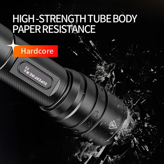 SUPERFIRE F3 530 Lumens Lanterna Tática Zoomável Recarregável