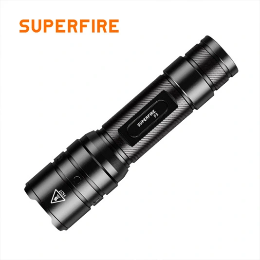 SUPERFIRE F3 530 Lumens Lanterna Tática Zoomável Recarregável