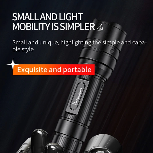 SUPERFIRE F3 530 Lumens Lanterna Tática Zoomável Recarregável