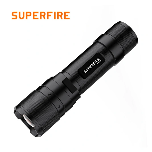 F3-L2 SUPERFIRE Lanterna Tática de LED telescópica 570 lúmens