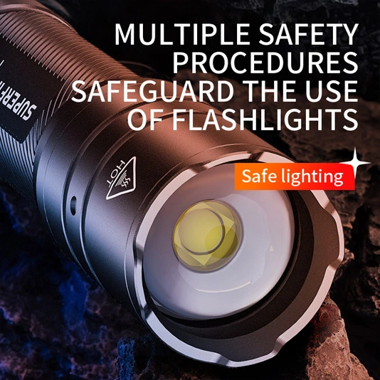 SUPERFIRE F3-T 600 lúmens lanterna de zoom telescópico tático