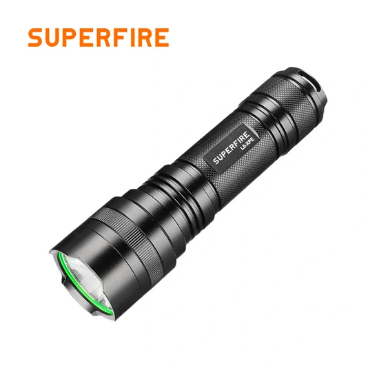 SUPERFIRE L6-XPE 300 lúmens lanterna tática de aplicação da lei