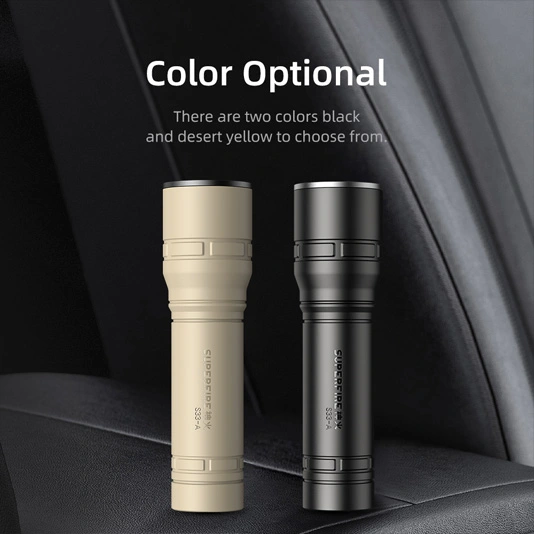 SUPERFIRE S33-A 125 lúmens mini lanterna tática USB recarregável