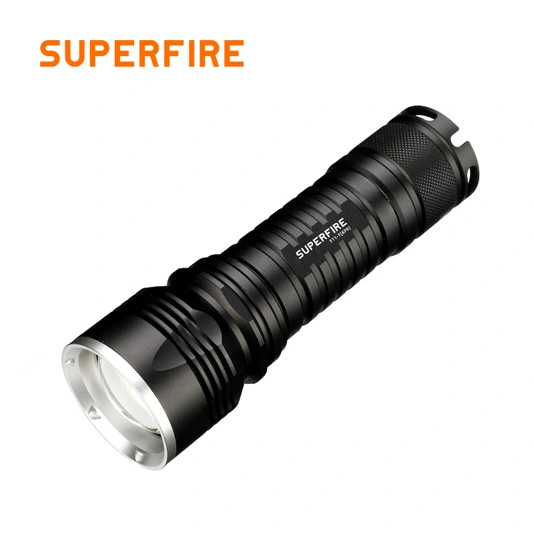 F11-T SUPERFIRE Lanterna LED Cree Zoom Recarregável 10w
