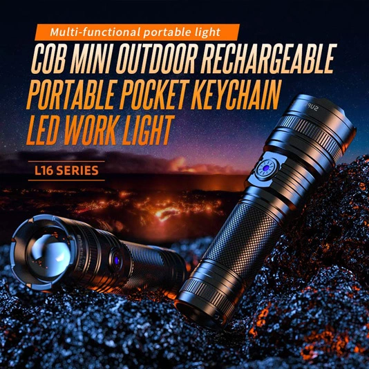 SUPERFIRE L16-T/L16-X Lanterna de Zoom Telescópica Recarregável