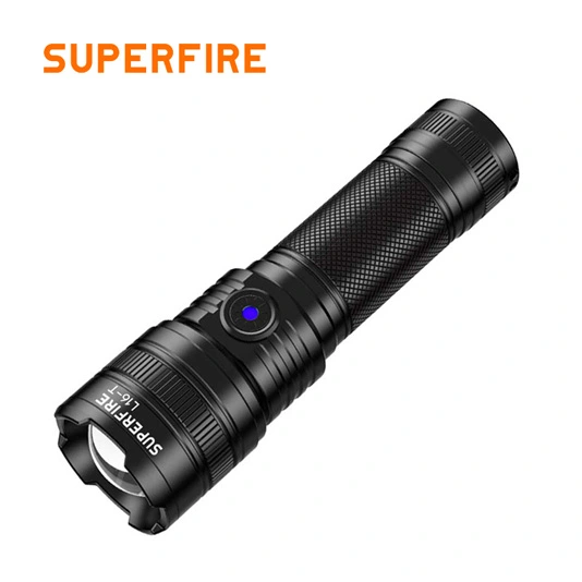 SUPERFIRE L16-T/L16-X Lanterna de Zoom Telescópica Recarregável