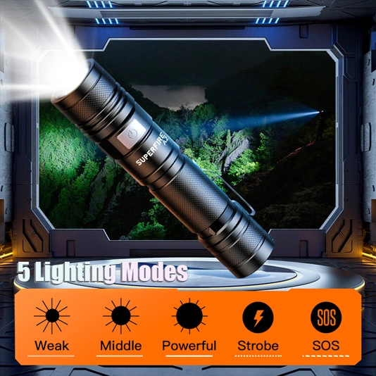 SUPERFIRE A2-P50 500 lúmens mini lanterna de tamanho de bolso