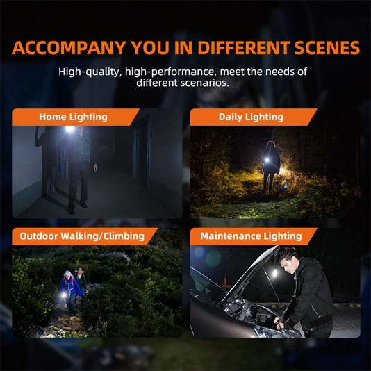 SUPERFIRE EF01 470 lúmens pequena lanterna magnética COB