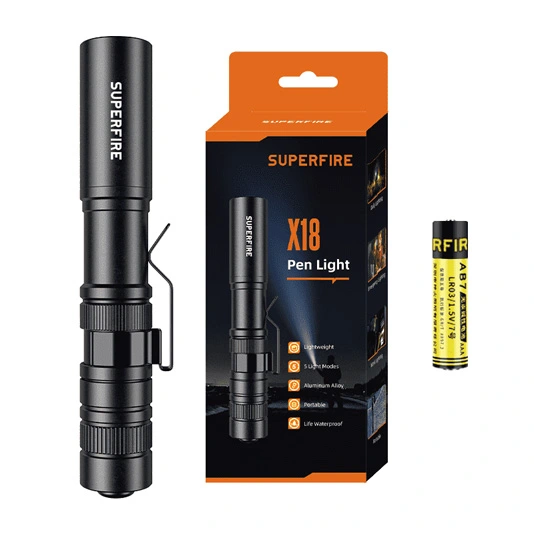 Lanternas de caneta SUPERFIRE L28/X18 121 Lumens