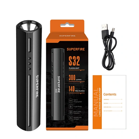 SUPERFIRE S32 500 Lumens Mini Lanterna de tamanho de bolso
