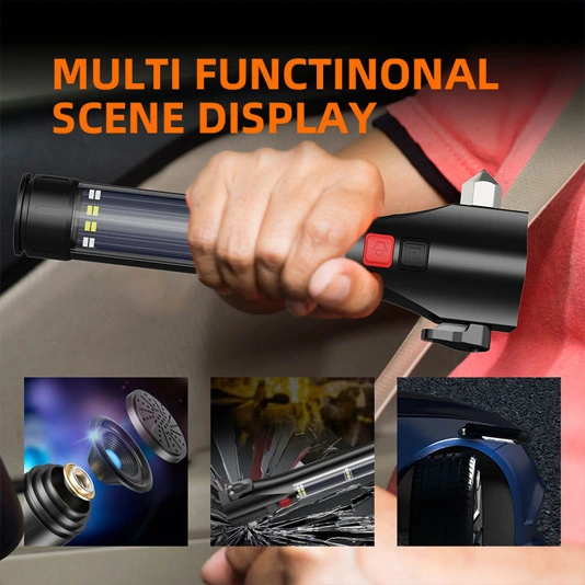 SUPERFIRE D30 Lanternas multifunções recarregáveis solares