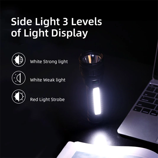 SUPERFIRE Lanterna de bolso de alta potência D15 P90 36W