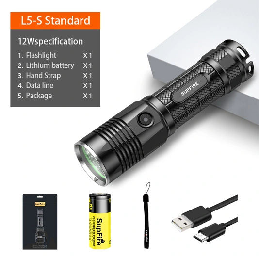 L5-S SUPERFIRE P50 900 lúmens 26650 lanterna LED personalizada