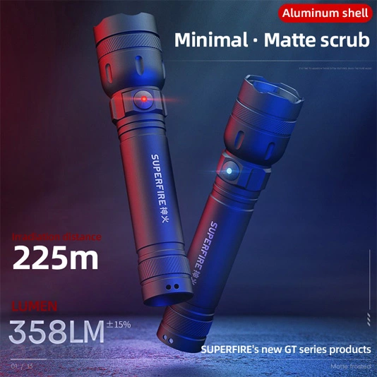 SUPERFIRE GTS6 Lanterna LED pequena super brilhante