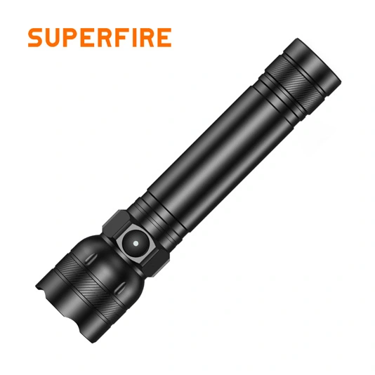 SUPERFIRE L27 Lanterna de célula seca super brilhante recarregável