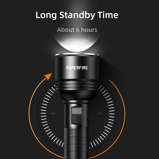 SUPERFIRE D18 Lanterna de alta saída