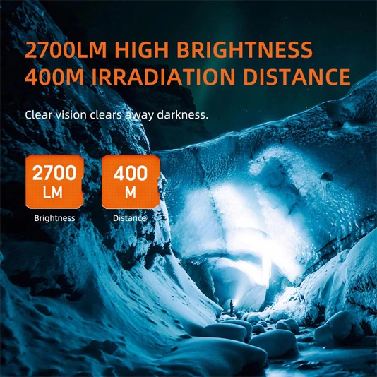 L3-P90 SUPERFIRE 2700 Lumens 36W Lanterna LED recarregável com zoom