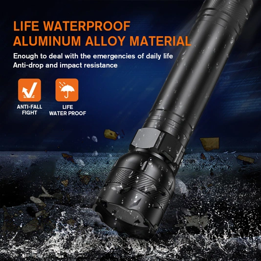 SUPERFIRE L27 Lanterna de célula seca super brilhante recarregável