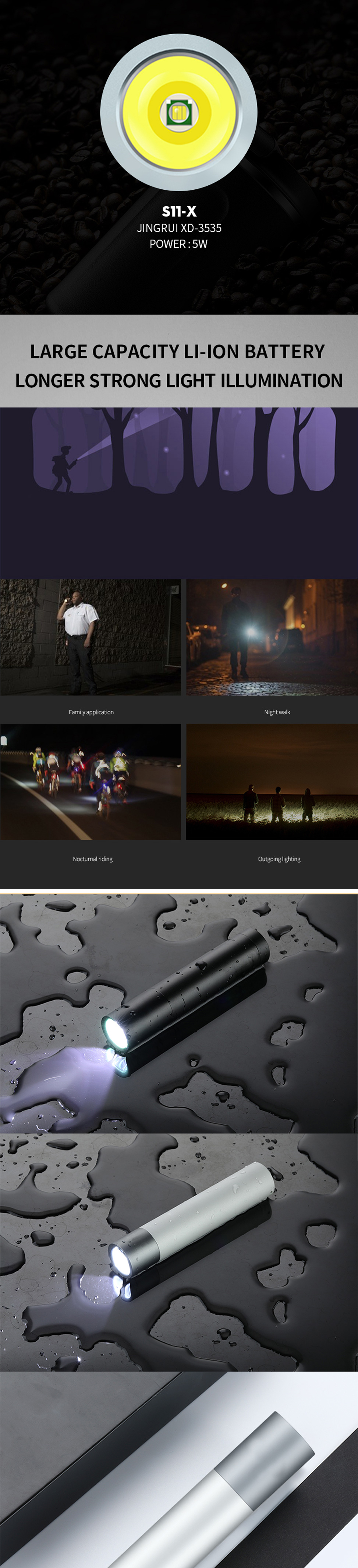 small waterproof flashlight small waterproof flashlight