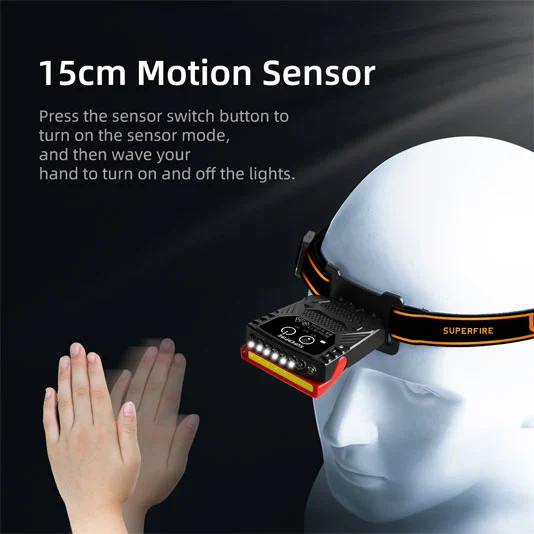 SUPERFIRE CL01 Sensor Cap Luz