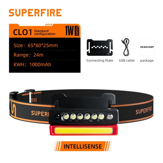 SUPERFIRE CL01 Sensor Cap Luz