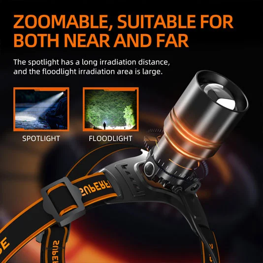 SUPERFIRE HL71 Farol LED Zoomable