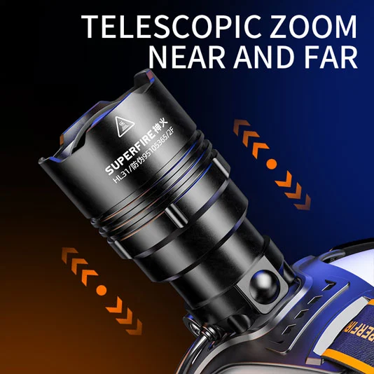 SUPERFIRE HL31 Farol de LED de alta saída