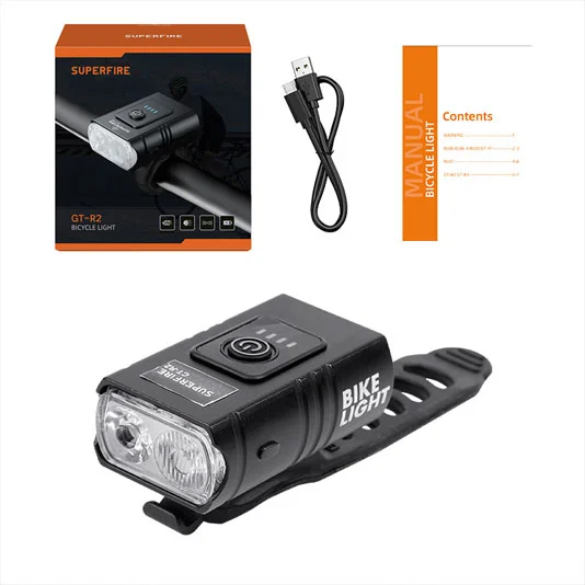 SUPERFIRE GT-R2 faróis de bicicleta