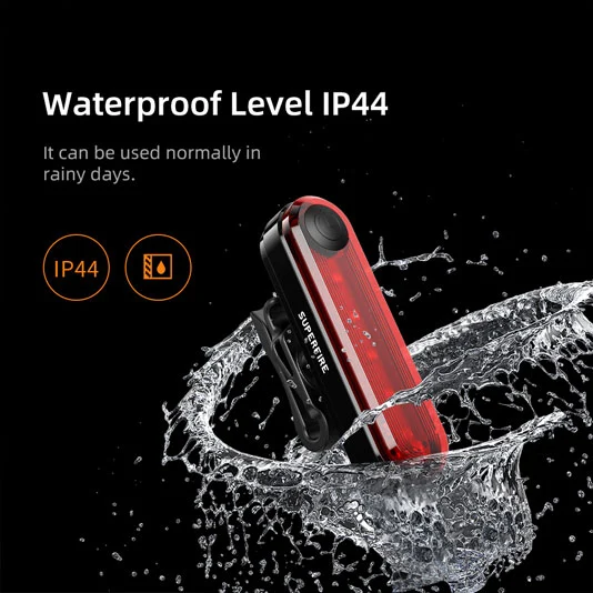 SUPERFIRE BTL01 Luz Da Cauda Da Bicicleta Recarregável