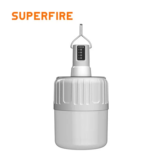 SUPERFIRE T26-S Solar Recarregável Luz Lanterna de Acampamento LED