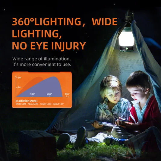 SUPERFIRE T31 18650 USB LED luz de acampamento