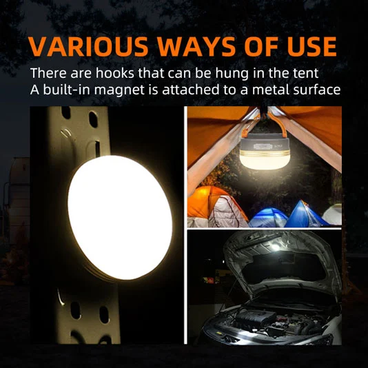 SUPERFIRE T60/T60-A luz de acampamento do banco de potência