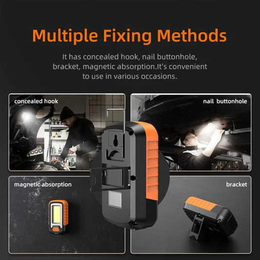 SUPERFIRE G21 recarregável COB à prova d'água mini portátil LED luz de trabalho