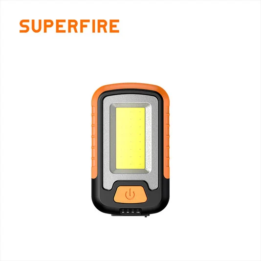 SUPERFIRE G21 recarregável COB à prova d'água mini portátil LED luz de trabalho