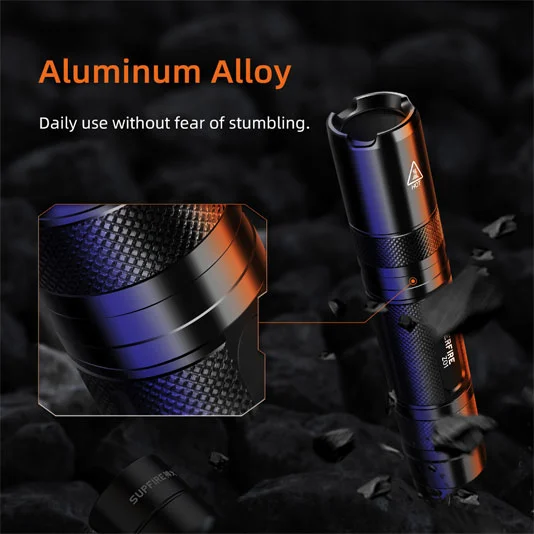 SUPERFIRE Z01 Recarregável 365nm Tocha UV