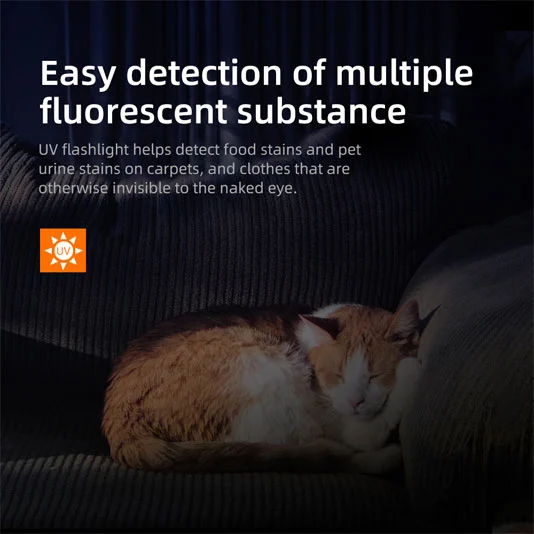 SUPERFIRE UV06 395nm Lanterna UV Luz Negra