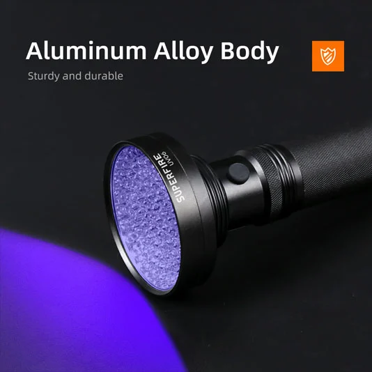 SUPERFIRE UV06 395nm Lanterna UV Luz Negra