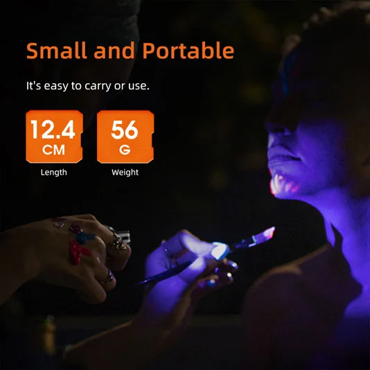 SUPERFIRE Z01 Recarregável 365nm Tocha UV