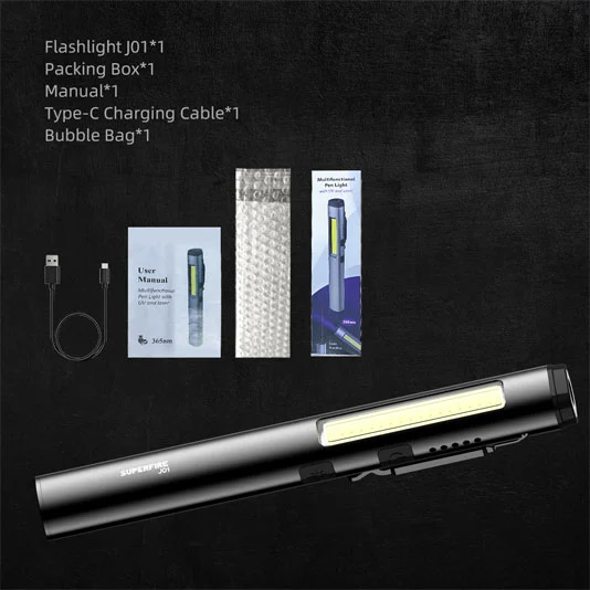 SUPERFIRE J01 Mini Luz Laser Cauda