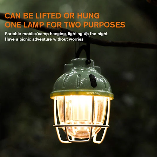 SUPERFIRE T61 LED Lanterna de Camping