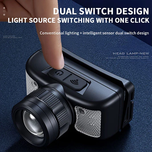 SUPERFIRE HL91 310 Lumen Farol com luz branca e vermelha