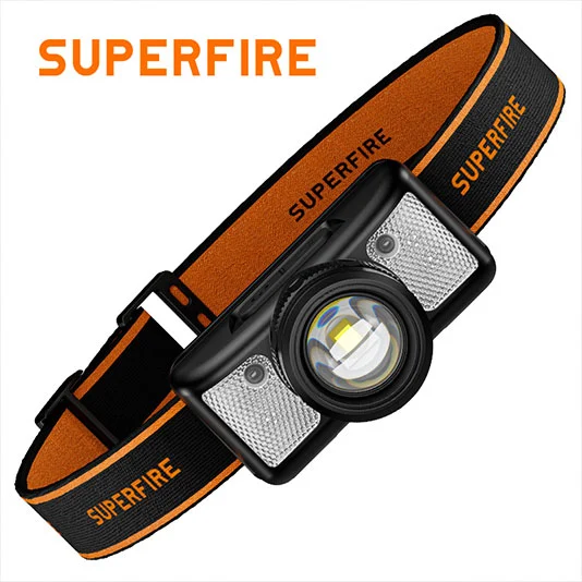 SUPERFIRE HL91 310 Lumen Farol com luz branca e vermelha