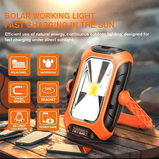 Luz de trabalho magnética solar SUPERFIRE GM05