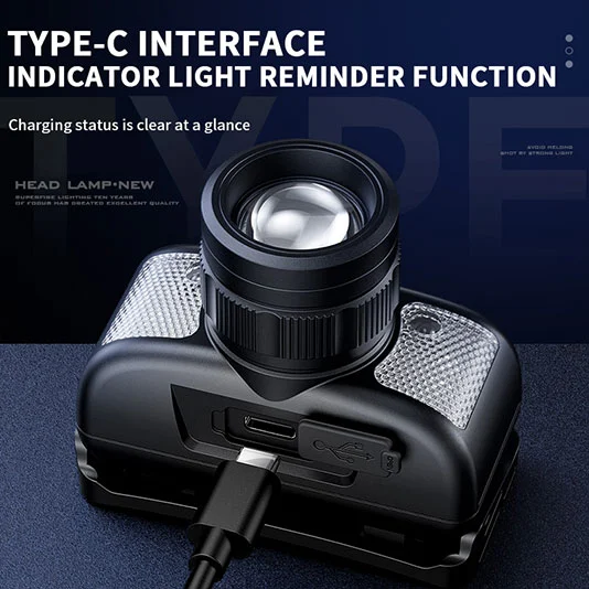 SUPERFIRE HL91 310 Lumen Farol com luz branca e vermelha