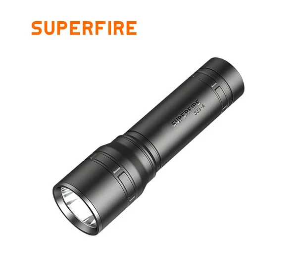 SUPERFIRE S33-A 125 lúmens mini lanterna tática USB recarregável