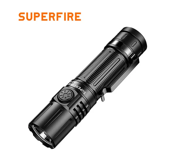 SUPERFIRE A20 1700 lumens Tático Super Brilhante Tático Lanterna LED