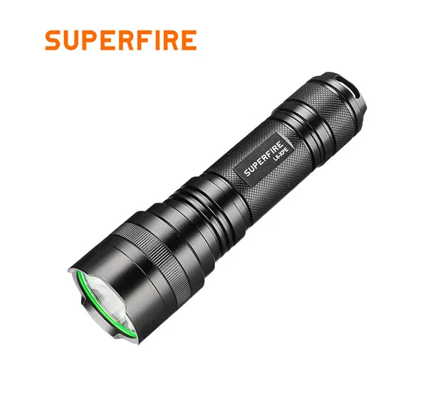 SUPERFIRE L6-XPE 300 lúmens lanterna tática de aplicação da lei