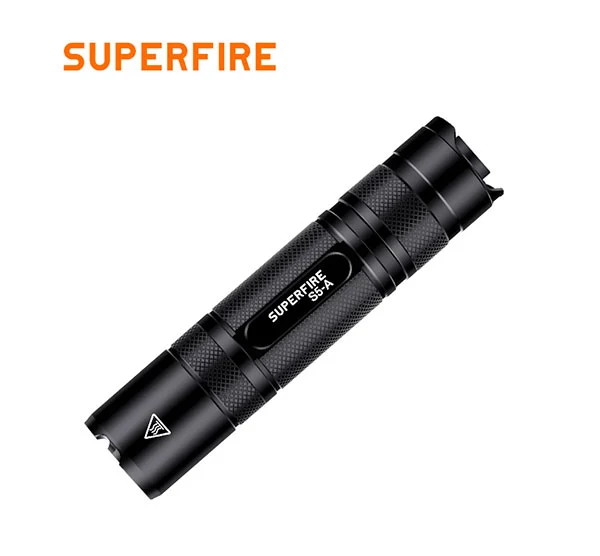 SUPERFIRE S5-A 300 lúmens mini lanterna tática recarregável